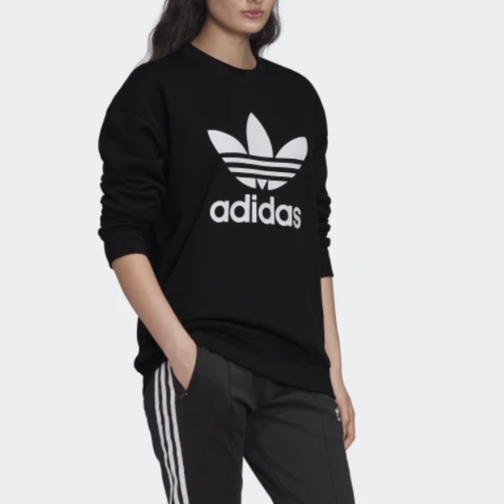 Adidas black crew neck